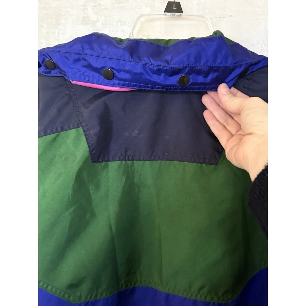 Nevica FS12.9 Mens‎ 40 Ski Jacket RECCO Survival Nylon Color-block Retro Whistle